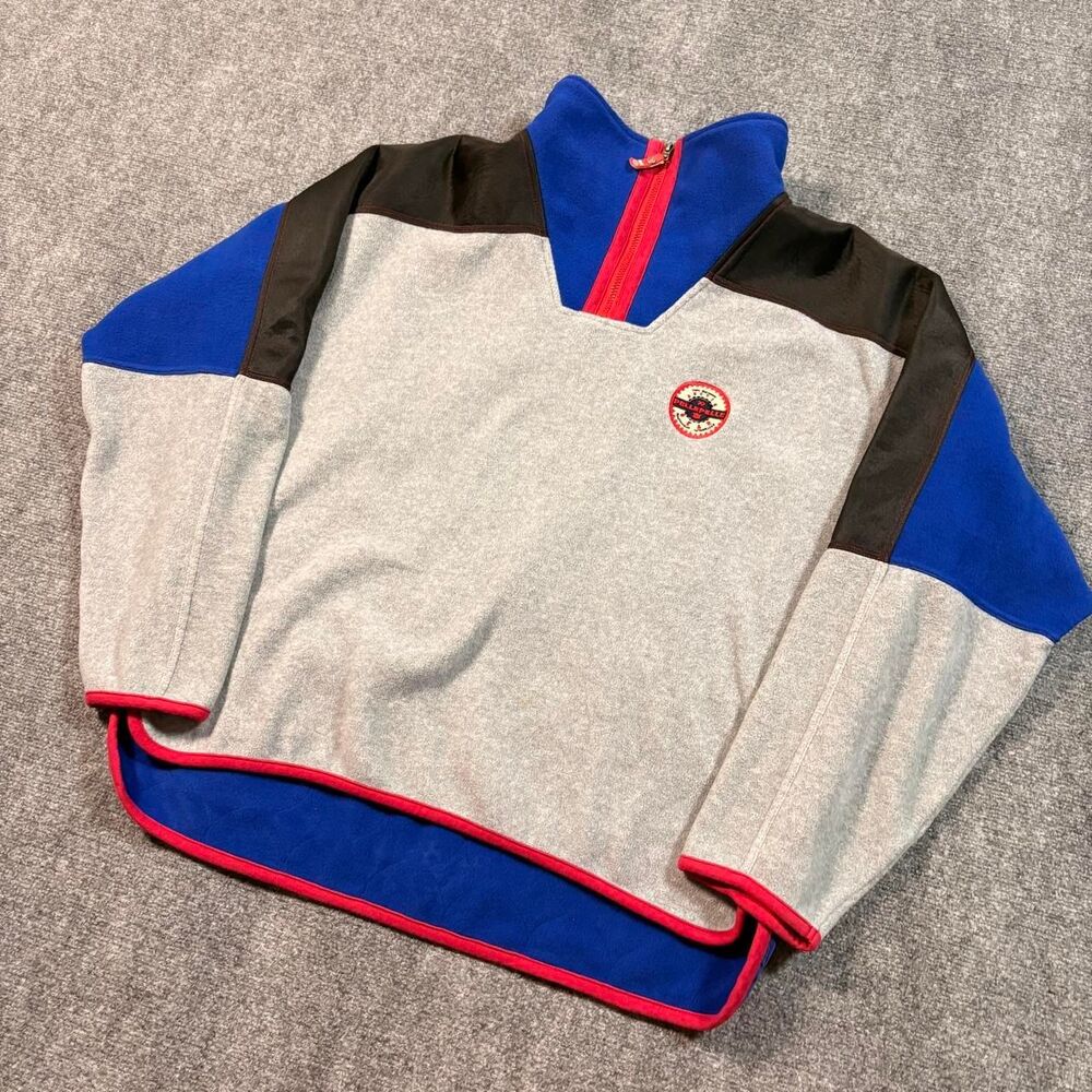 Vintage Pelle Pelle 1/4 Zip Fleece Jacket with Quilted Back